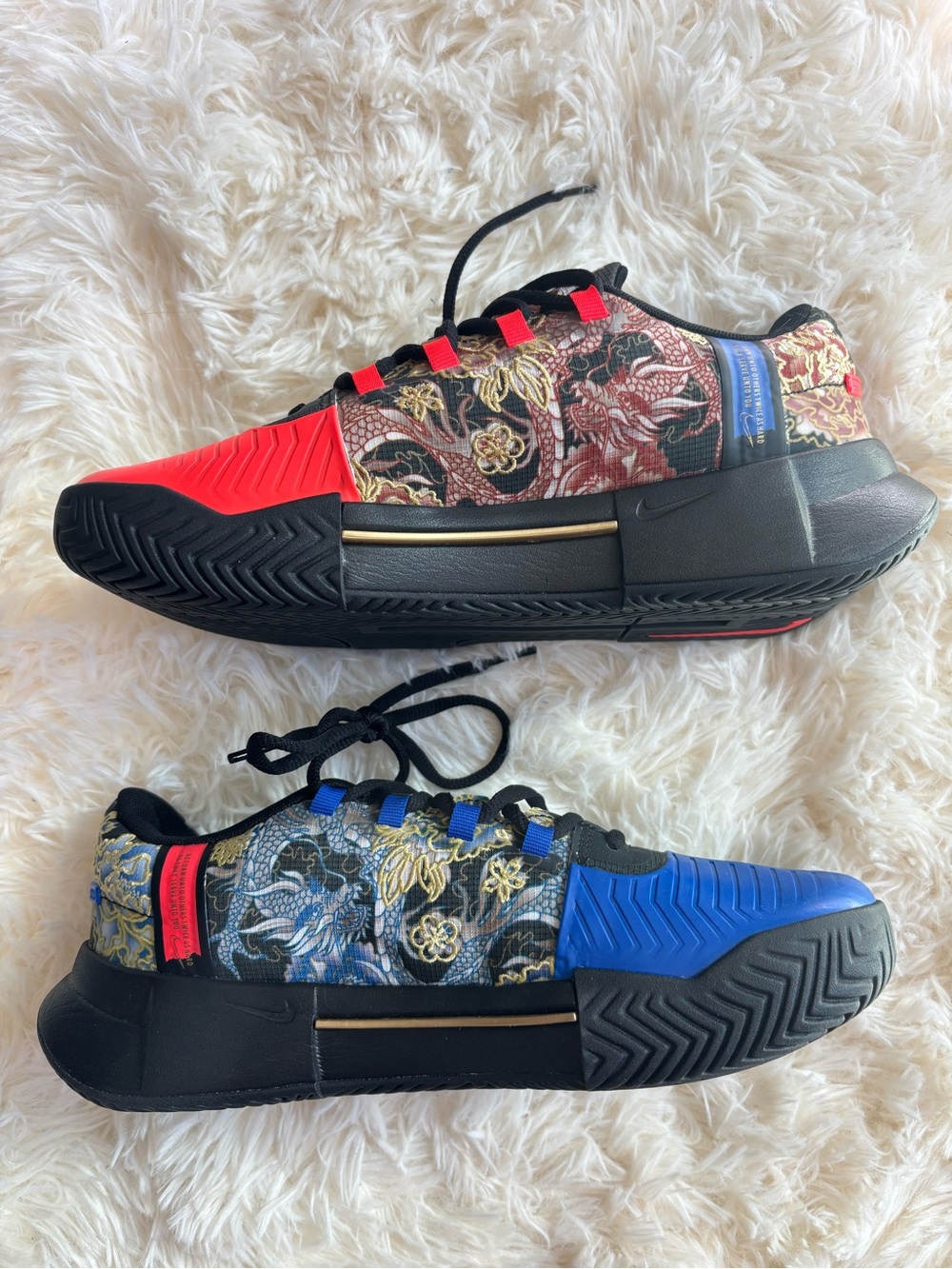 Nike GP Challenge 1 Naomi Osaka Tennis Shoes Black Blue Red Sz 9 - Picture 2 of 5